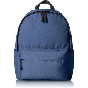 🆕 Men Blue Classic School Featuring Adjustable Padded Double-Zipper Backpack
